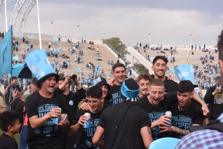 La intimidad del festejo de Belgrano en San Nicolás.