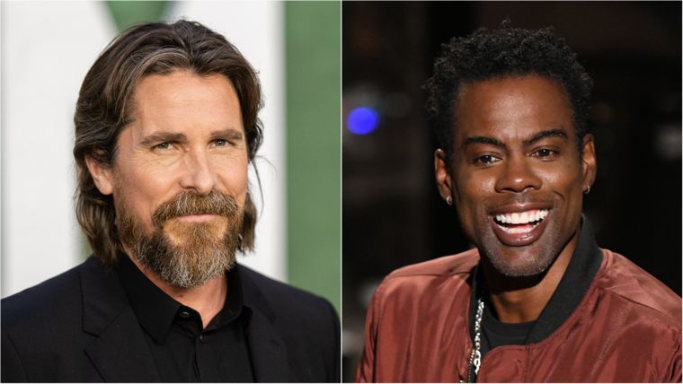 Bale consagró a Chris Rock al decir que no podía hablar con él sin reírse.