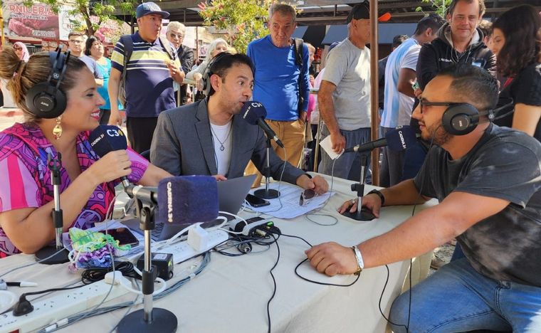 Geo y Raún con Ayrton Gelfo.