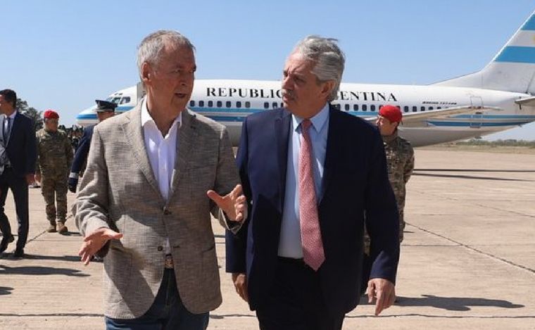 Juan Schiaretti recibió a Alberto Fernández.