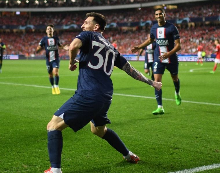 FOTO: Lionel Messi grita su gol en Portugal (Foto: @ChampionsLeague)