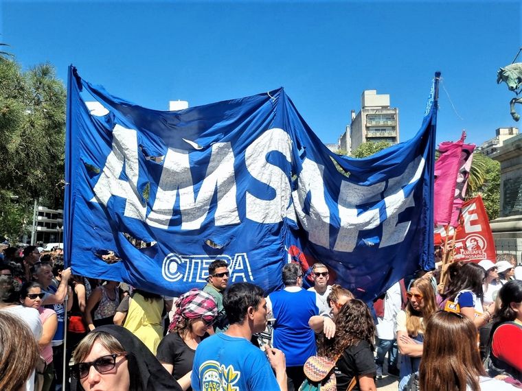 FOTO: Amsafe Rosario rechazó la oferta del Gobierno provincial.