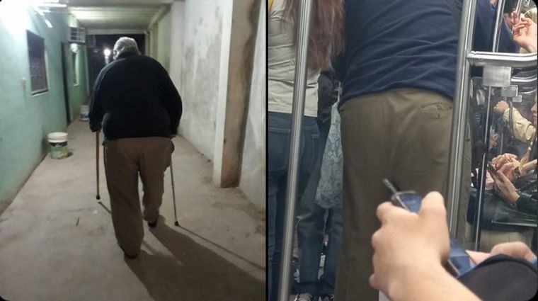 Vio en el subte a su 
