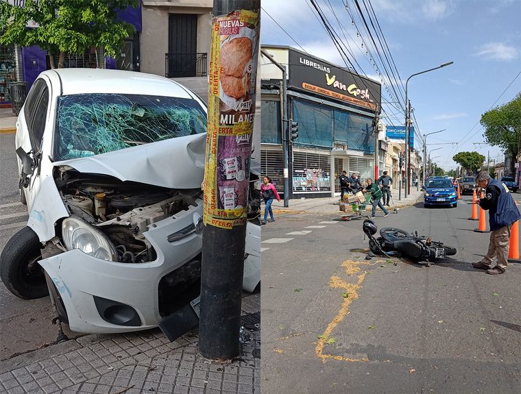 FOTO: Dos accidentes con heridos en el comienzo de fin de semana largo en Rosario. 