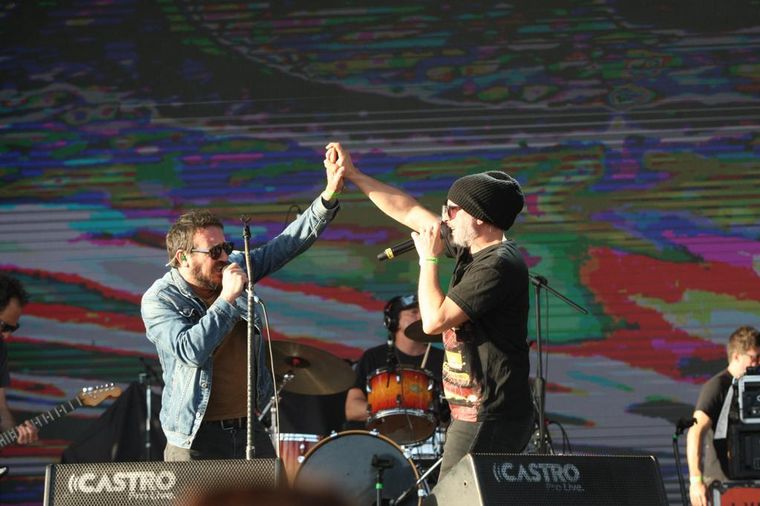 La Vela Puerca trajo el rock al Festival Bum Bum en Jesús María.