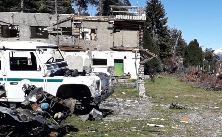 Los terrenos usurpados en Villa Mascardi.