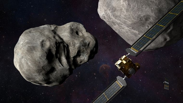 FOTO: La NASA confirmó que desvió la trayectoria de un asteroide (Foto: Telam)