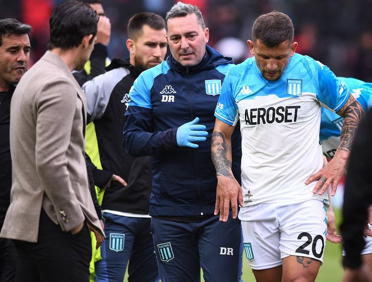 Vecchio se rompió los ligamentos cruzados en el partido ante Colón.