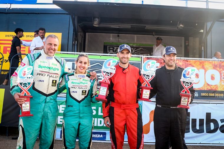 Gerardo y Virginia Klus, ganaro la general del Rally de Río Tercero.