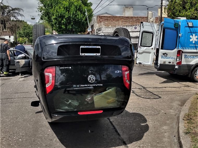 Fuerte choque en una esquina de zona norte.