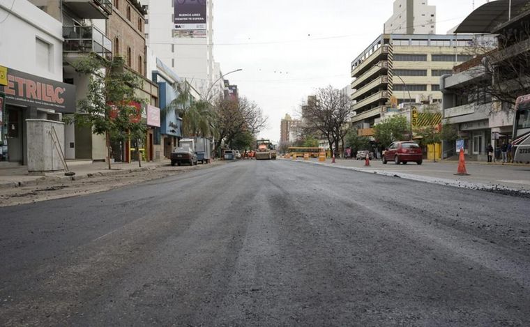 FOTO: En 20 días estaría terminada la obra de la avenida Chacabuco.