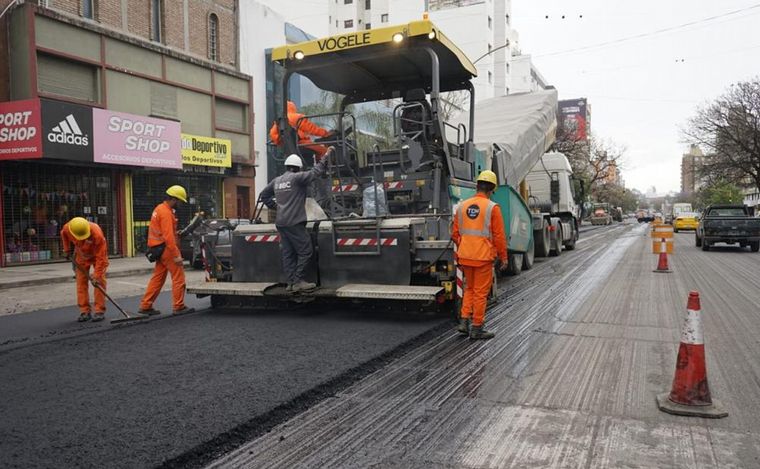 FOTO: En 20 días estaría terminada la obra de la avenida Chacabuco.