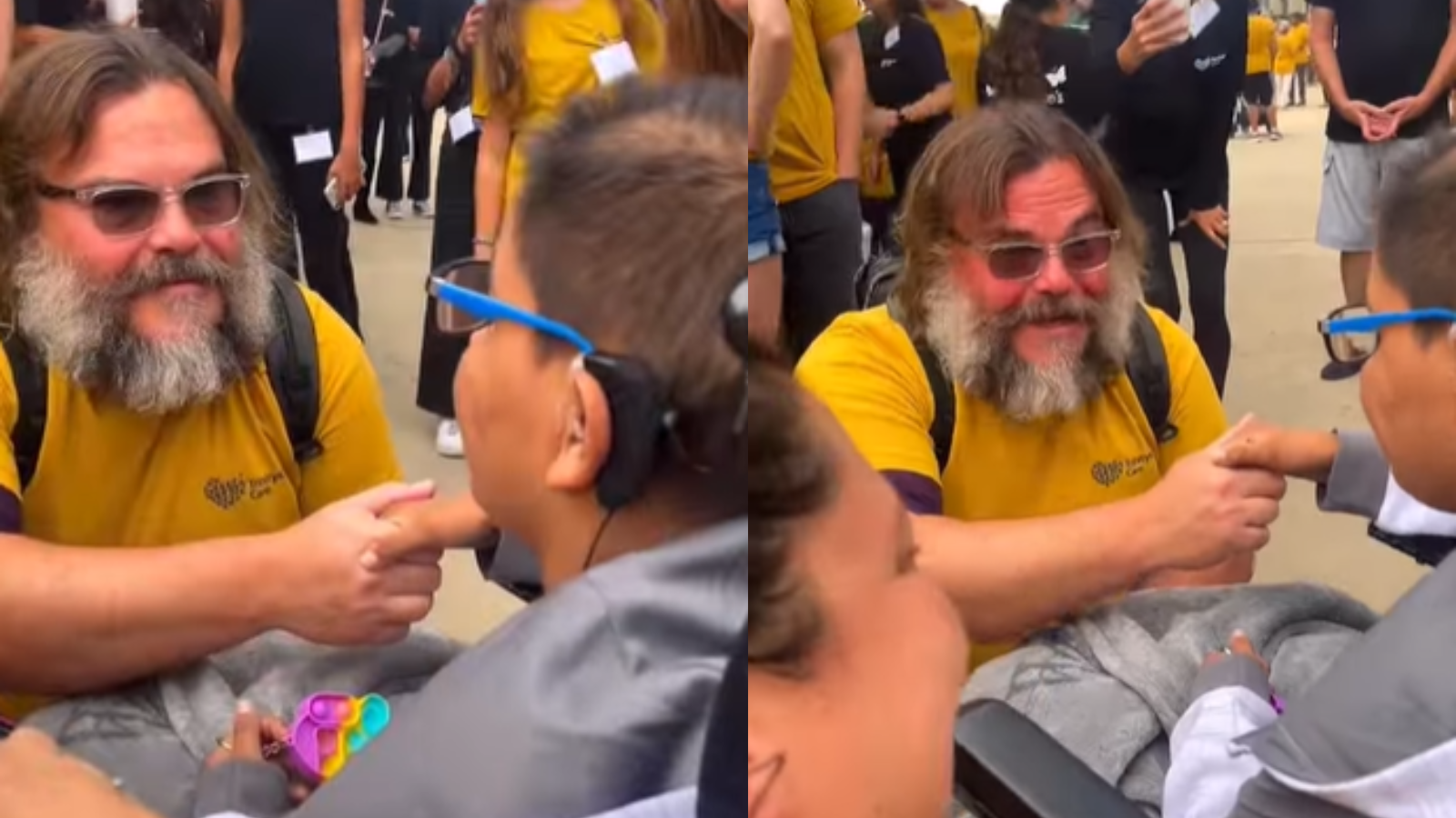 FOTO: Jack Black protagonizó un emotivo momento con un fan.