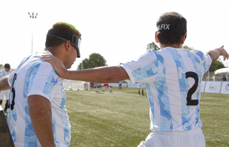 FOTO: Argentina contra México en la Copa América de Fútbol para Ciegos