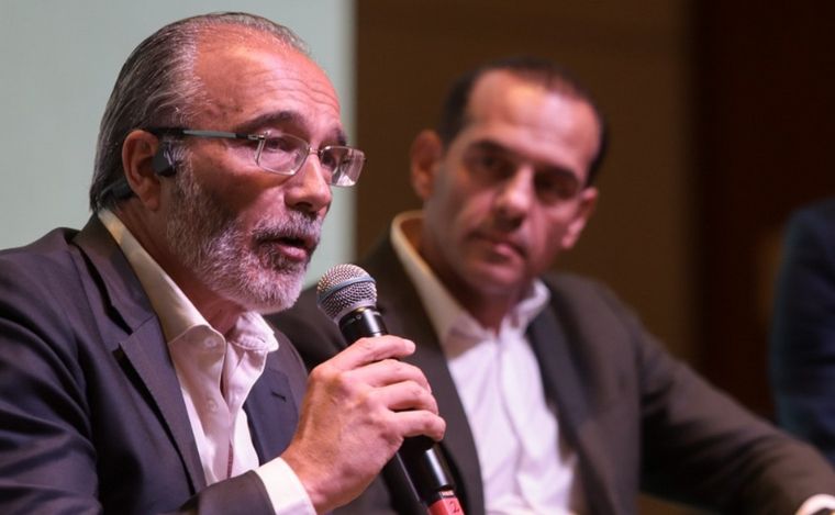 López, en la jornada organizada por la Cámara de la Construcción. (Álvaro Corral)