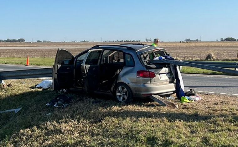 Accidente fatal en la Autopista Córdoba-Rosario.