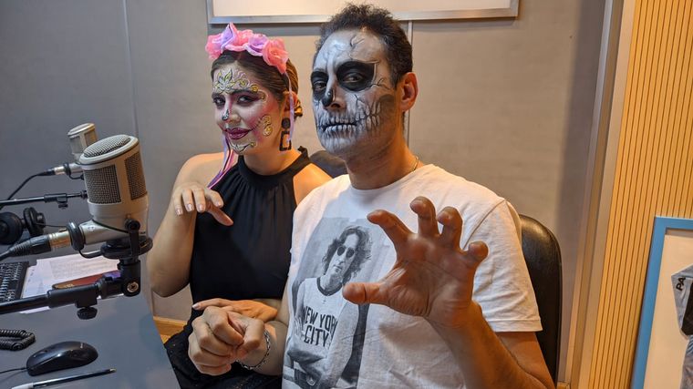 FOTO: Geo Monteagudo y Raúl Monti se caracterizaron para Halloween.