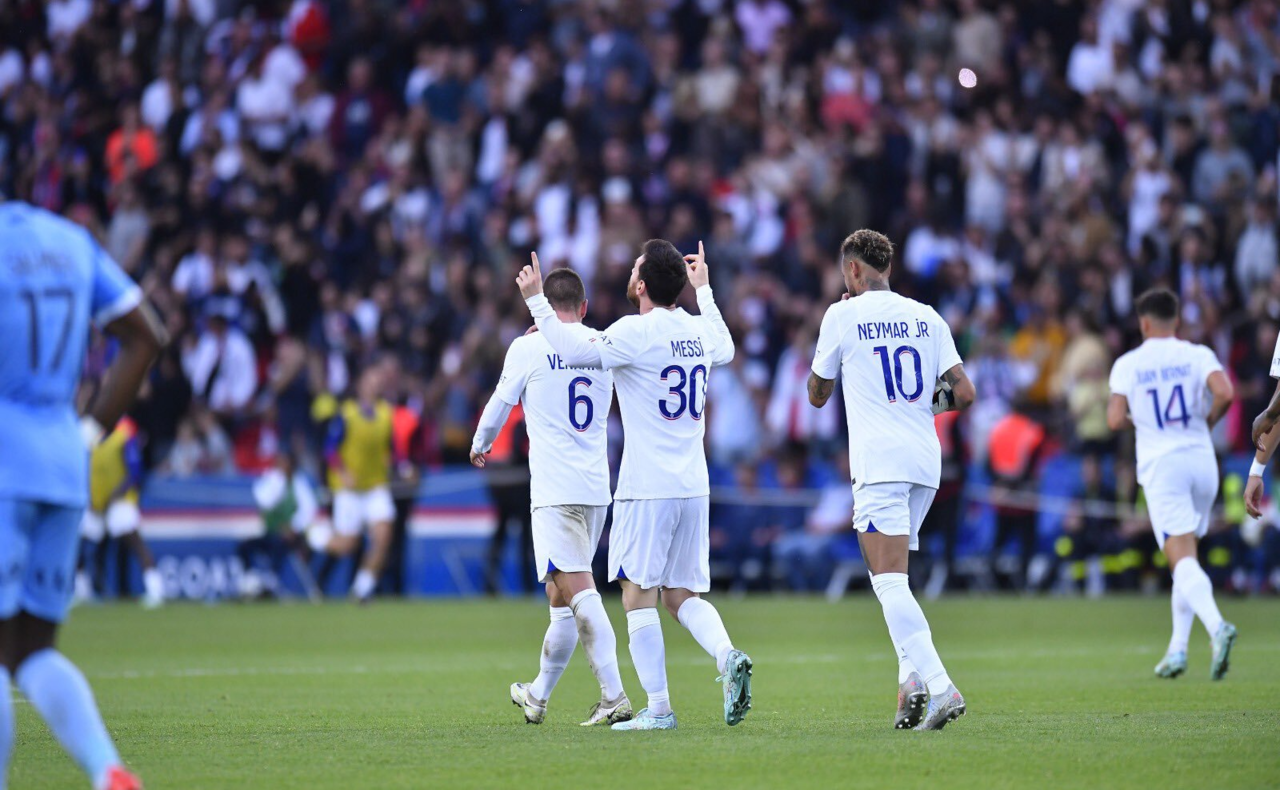 Lionel Messi anotó el segundo gol de su equipo. (FOTO: @PSG_espanol)