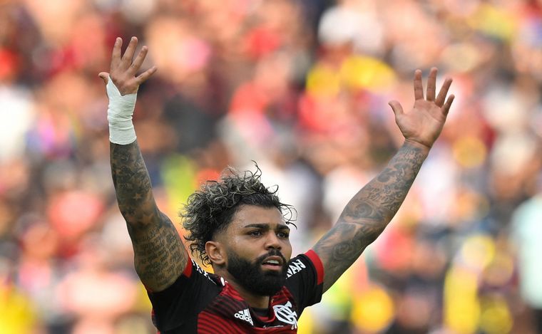 Se repite la historia: Gabigol convirtió en la final (Foto: @Libertadores)