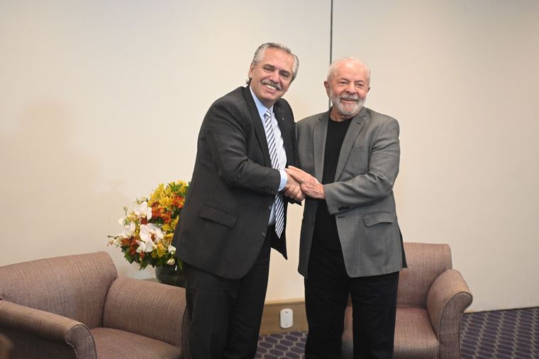FOTO: Lula da Silva recibió a Alberto Fernández en San Pablo.