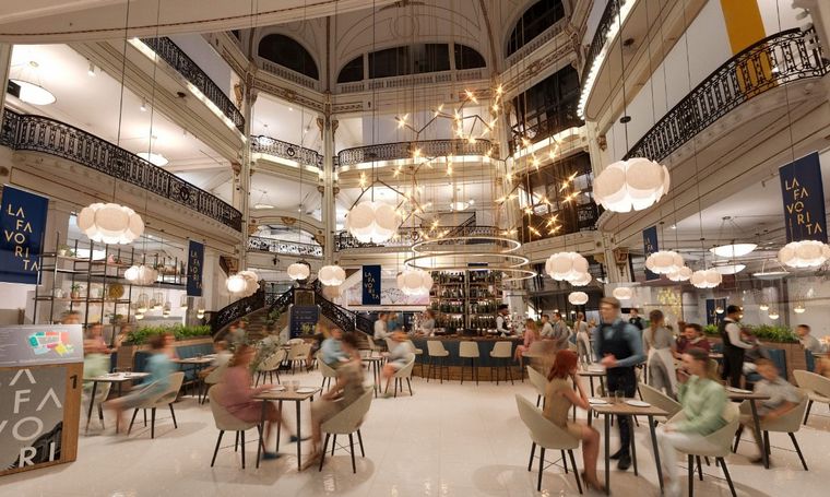 El interior de la remodelada y modernizada La Favorita.