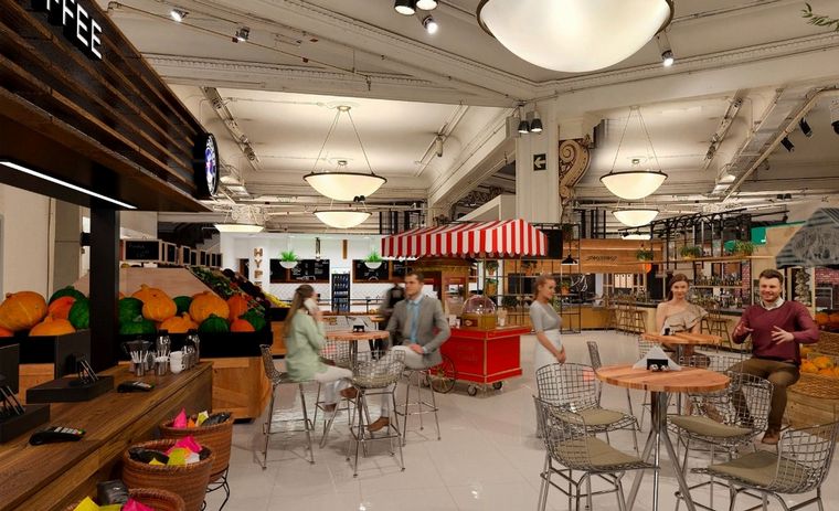 El interior de la remodelada y modernizada La Favorita.