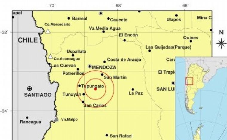 FOTO: Un fuerte sismo se sintió en Mendoza y otras provincias del país.