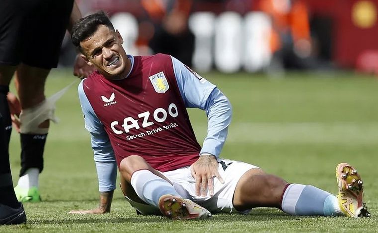 FOTO: Coutinho se lesionó en Aston Villa y Brasil pierde a una de sus figuras para Qatar.