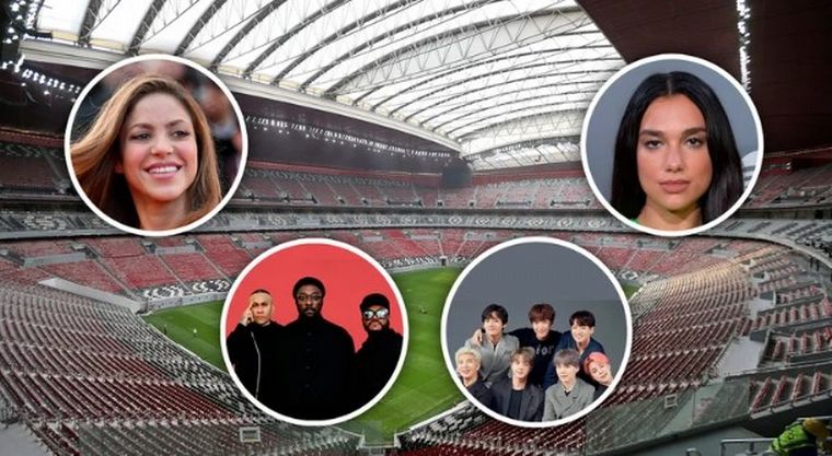 Shakira, Dua Lipa y BTS estarían en la ceremonia de inicio del Mundial de Qatar