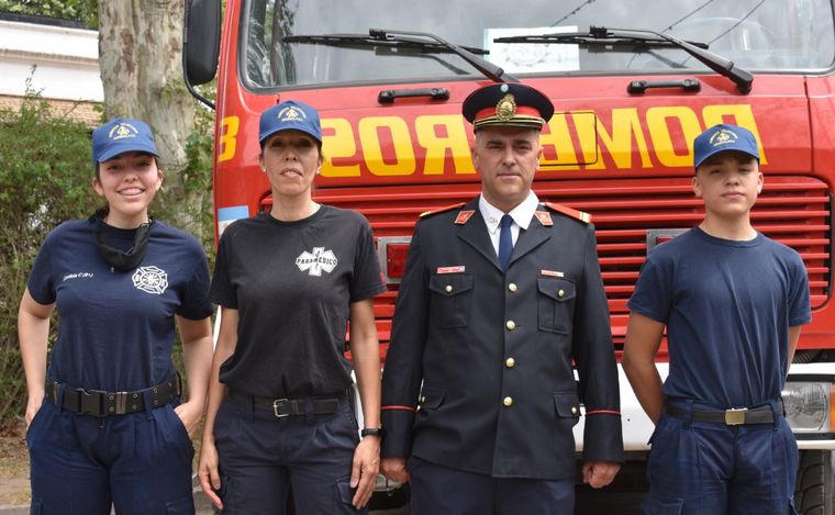 Guillermo, un bombero que contagió su pasión a toda su familia.