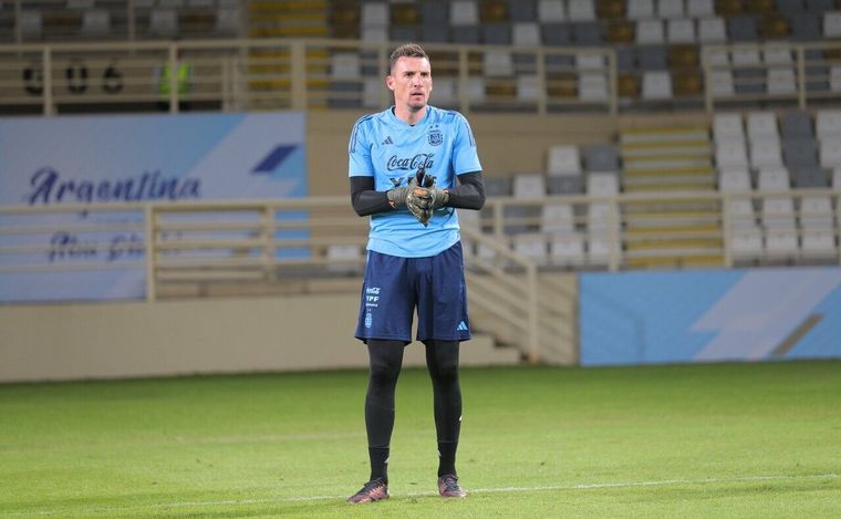 Primeros entrenamientos de Argentina en Emiratos Árabes Unidos. (FOTO: @Argentina)