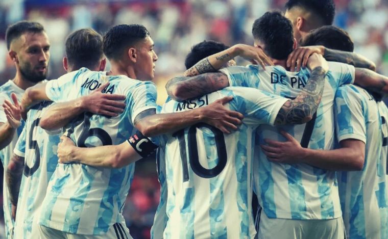 FOTO: La Selección argentina sueña en grande (Foto: Ander Gillenea - AFP)