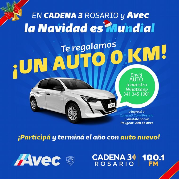 Cadena 3 sortea un auto.