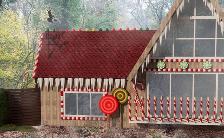 La casita estará entre bosques de la ciudad patagónica