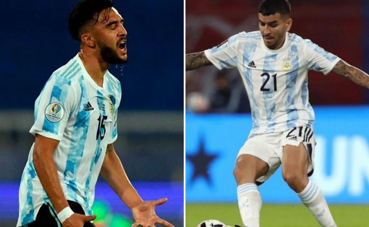 Nicolás González, afuera por lesión; Ángel Correa, su reemplazante.