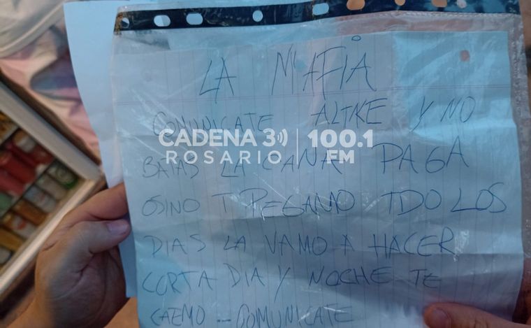 Rosario: balacera y amenaza contra un comercio de zona oeste con firma 