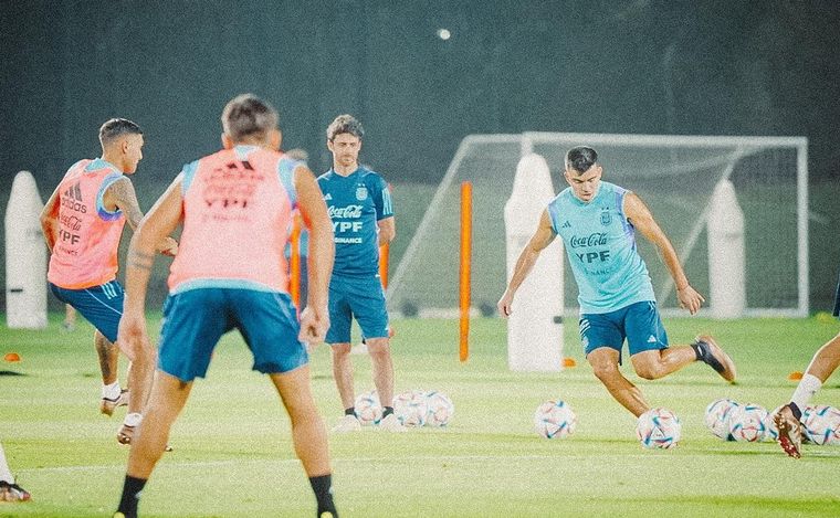 La Selección entrenó a puertas abiertas.