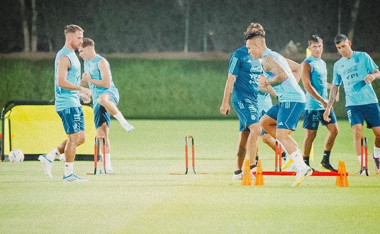 La Selección entrenó a puertas abiertas.