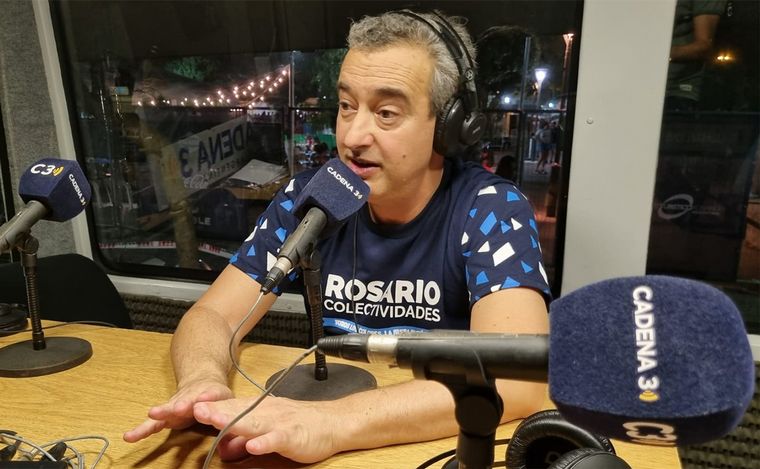 Pablo Javkin visitó a Cadena 3 en Colectividades: 