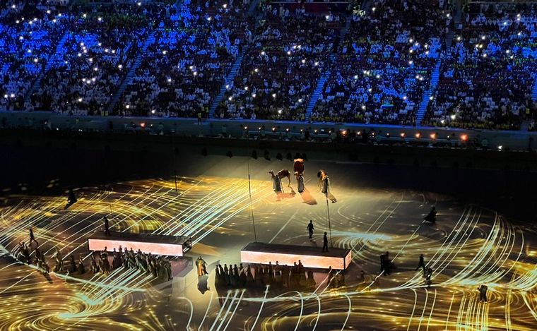 FOTO: Cadena 3 presente en la inauguración del Mundial de Qatar 2022.