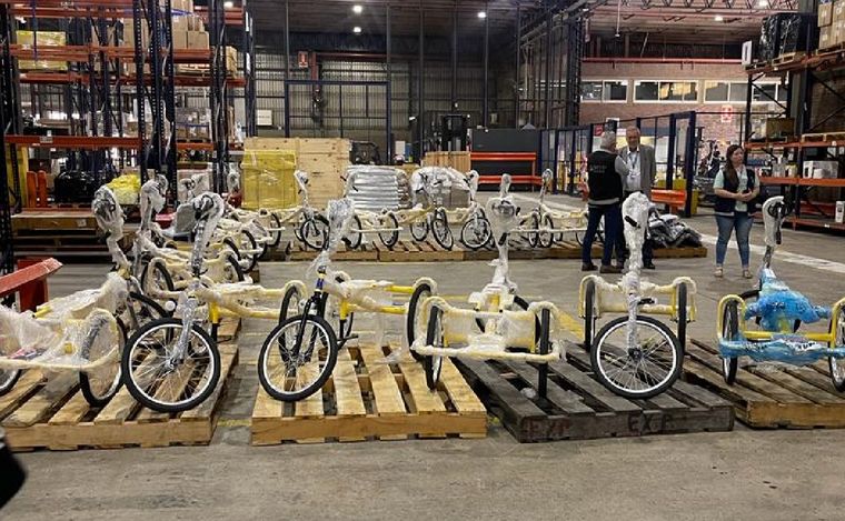 FOTO: La Fundación Jean Maggi envió bicicletas adaptadas a Ucrania (Foto: Jean Maggi)