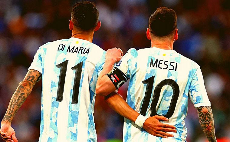 FOTO: Di María y Messi, símbolos de la Selección (Foto: David Klein / Reuters)
