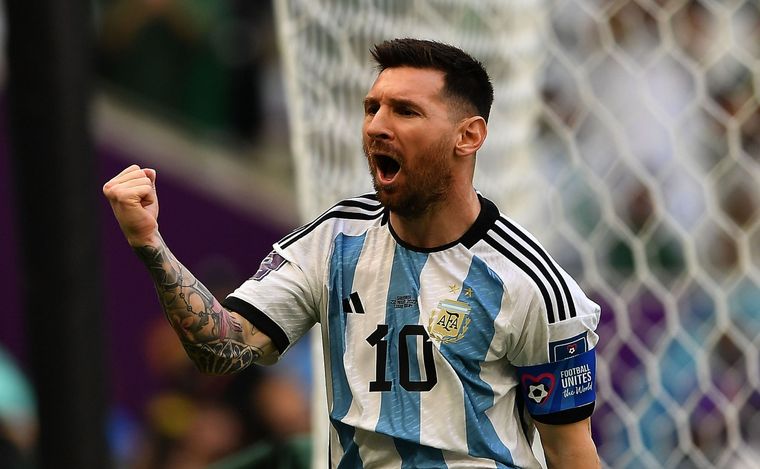 FOTO: Messi participó de los tres goles de Argentina en este Mundial