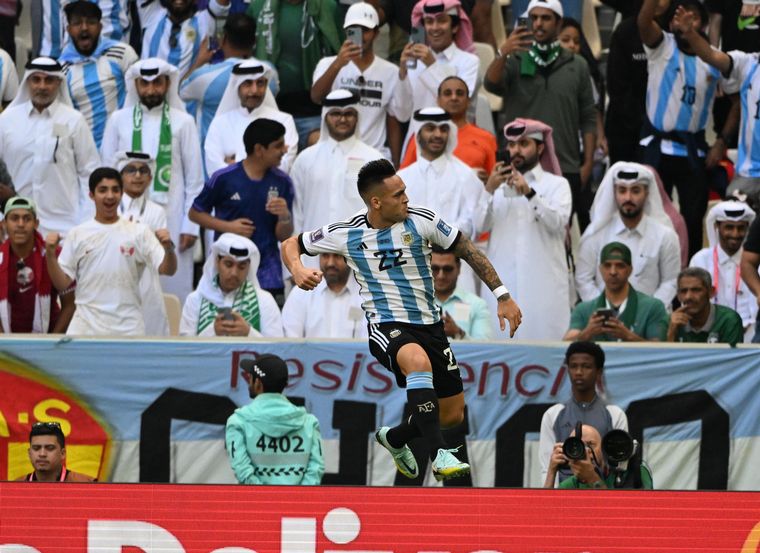 FOTO: Lautaro Martínez - Argentina vs Arabia Saudita