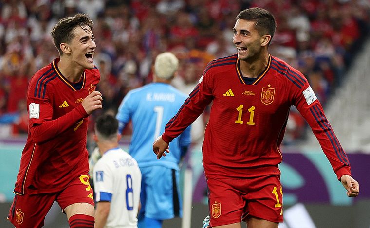 Ferran Torres convirtió el tercero de España.