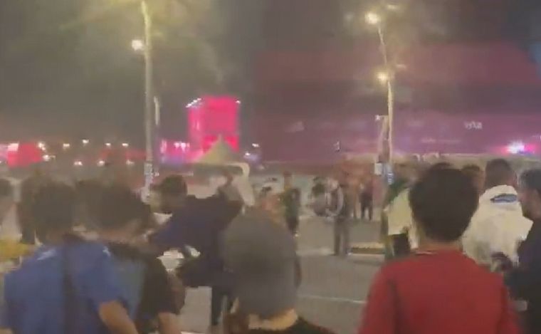 FOTO: Disturbios en las calles de Doha.