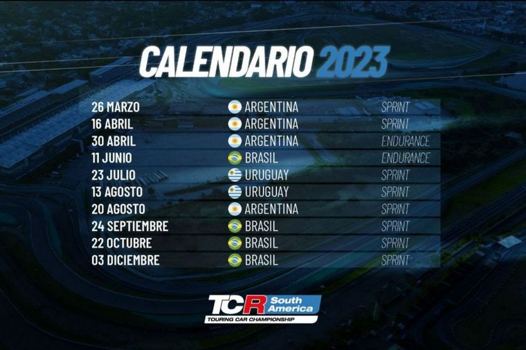 FOTO: TCR Sudamericano ya tiene sus fechas y países para el 2023.