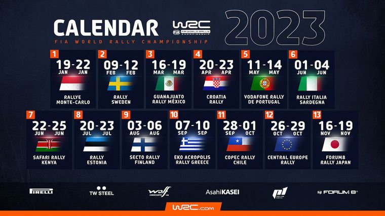FOTO: Confirmados los adelantos de Cadena3, Argentina oficialmente fuera del WRC 2023.