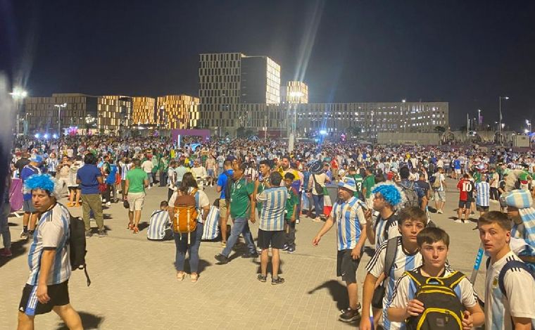 Todo el color en la previa de Argentina - México