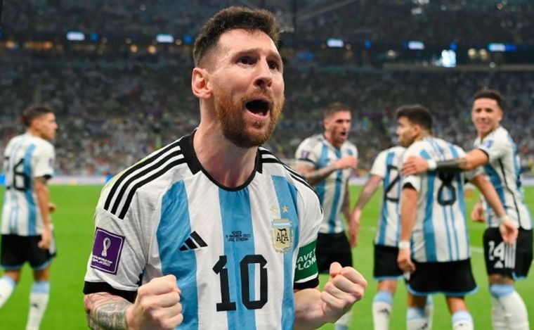 FOTO: El emotivo festejo de Messi tras marcar un golazo (Gentileza de ESPNEcuador).